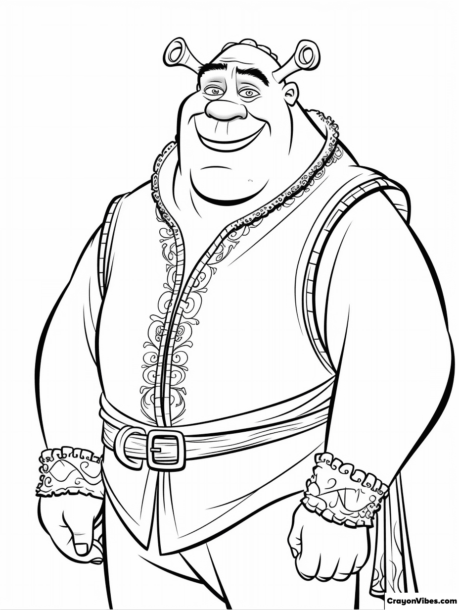 Shrek coloring pages free printables for kids and adults