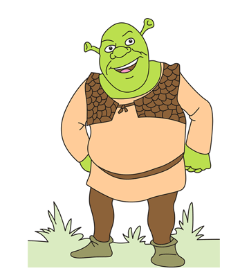Dragon shrek coloring pages for kids to color and print