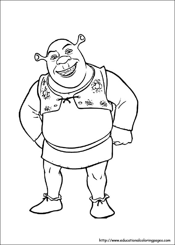 Shrek coloring pages for kids