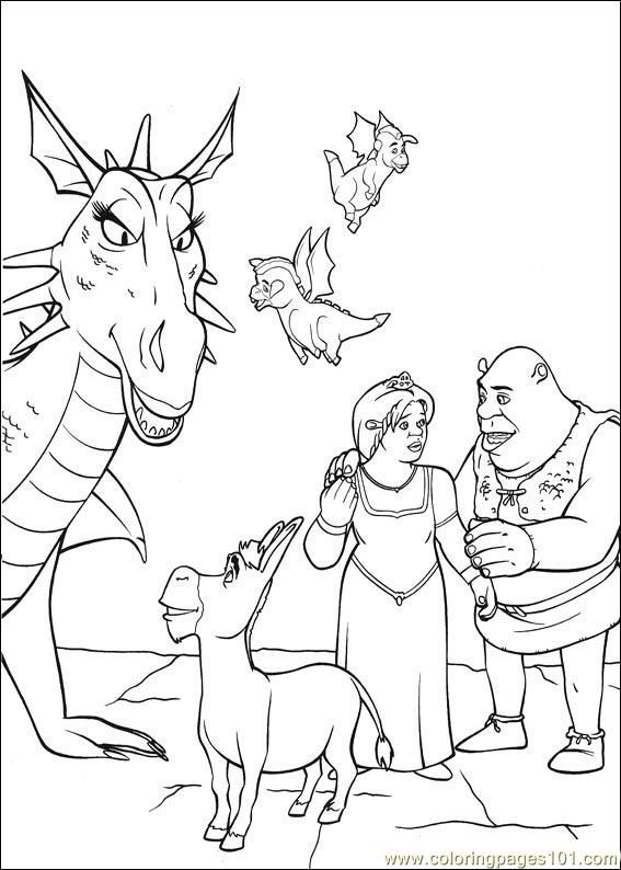 Shrek coloring page