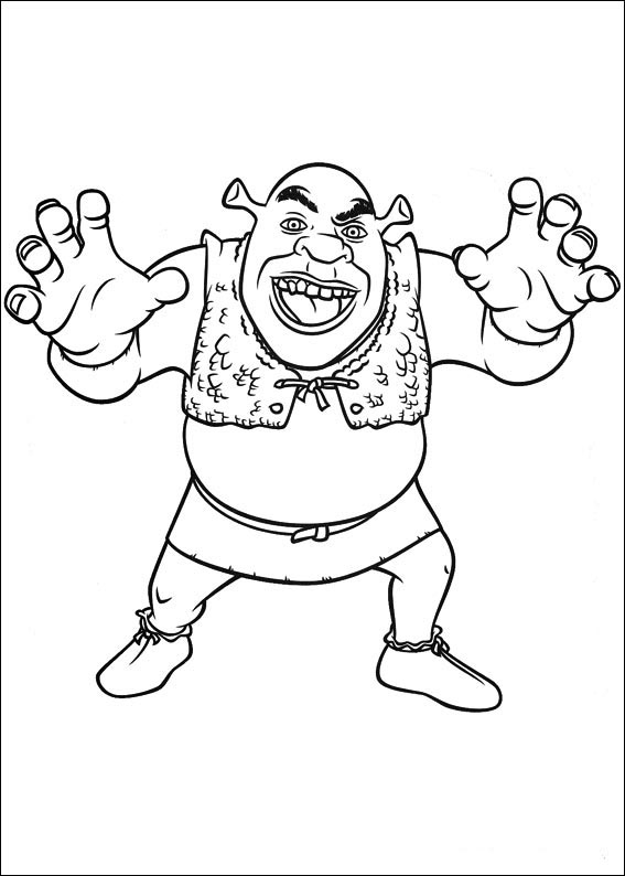 Printable coloring pages shrek