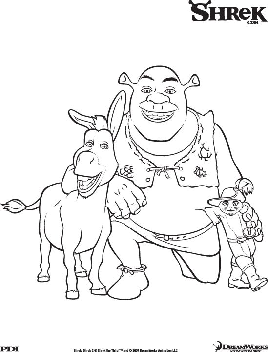 Shrek coloring pages cool coloring pages shrek