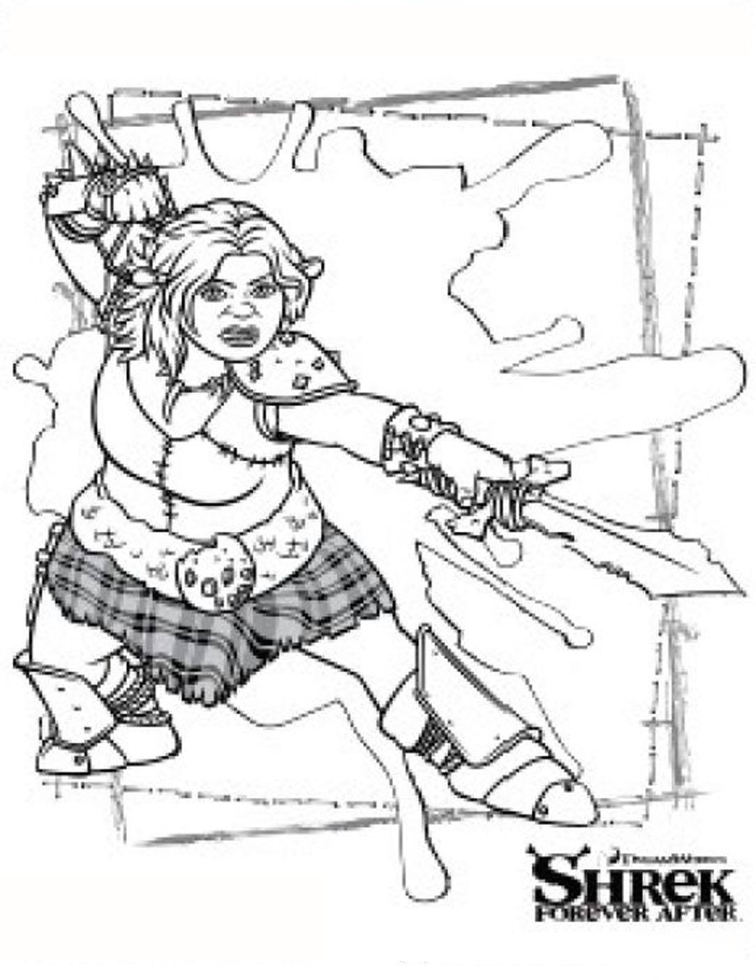 Shrek coloring pages to download