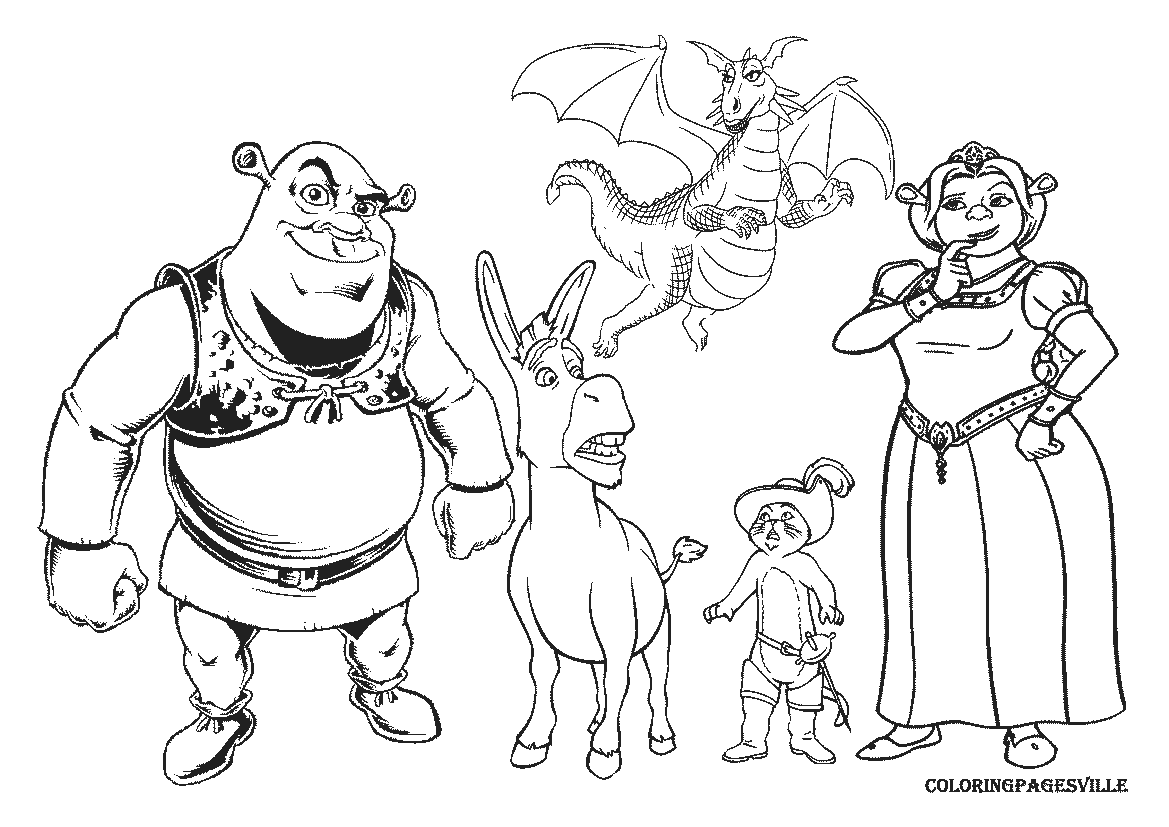 Shrek coloring pages