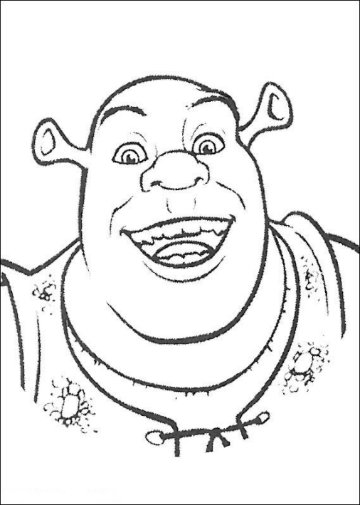 Shrek coloring page