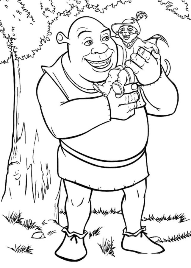 Shrek coloring pages images free printable