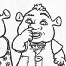 Shrek donkey and puss in boots coloring pages