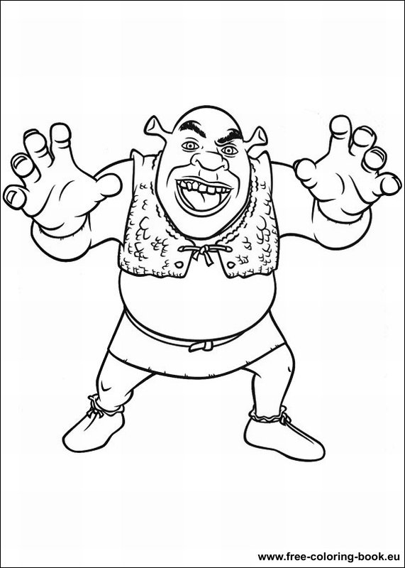 Coloring pages shrek