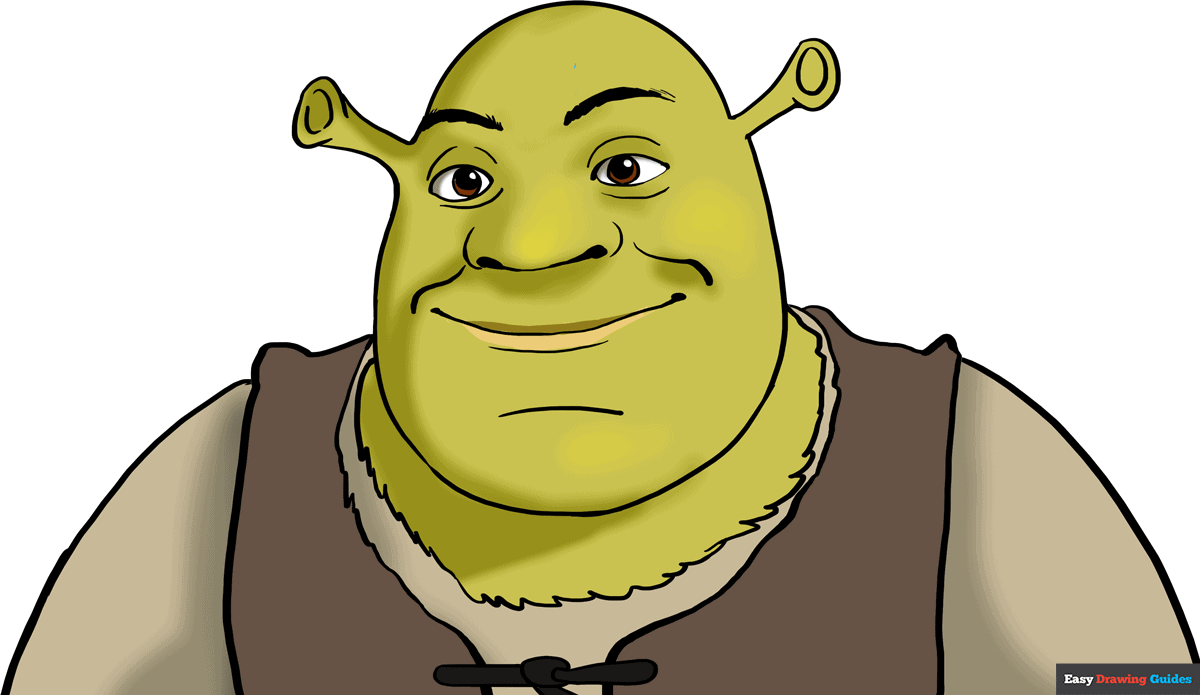 How to draw shrek