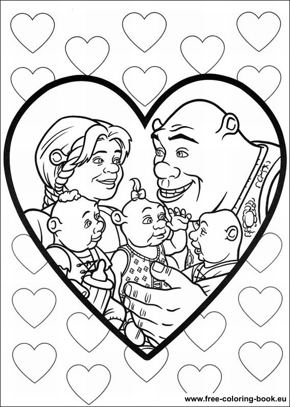 Coloring pages shrek