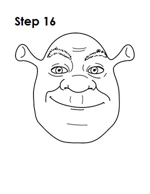 How to draw shrek