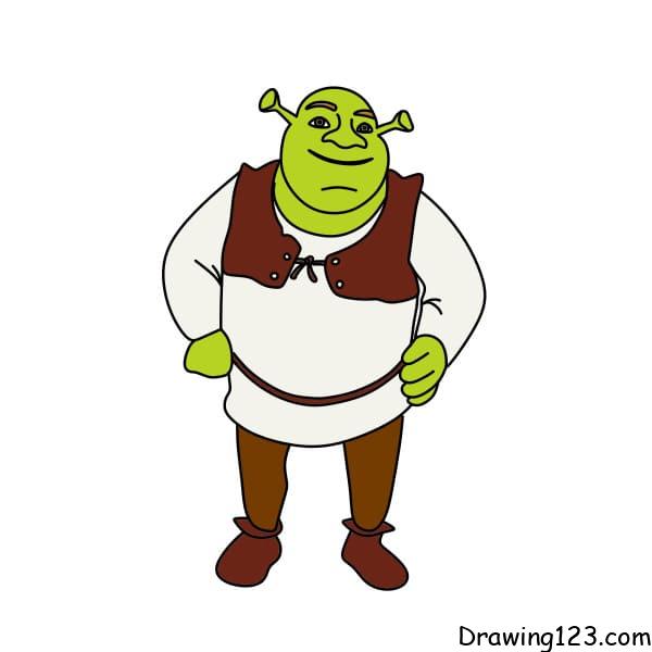 Shrek drawing tutorial