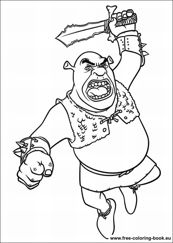 Coloring pages shrek