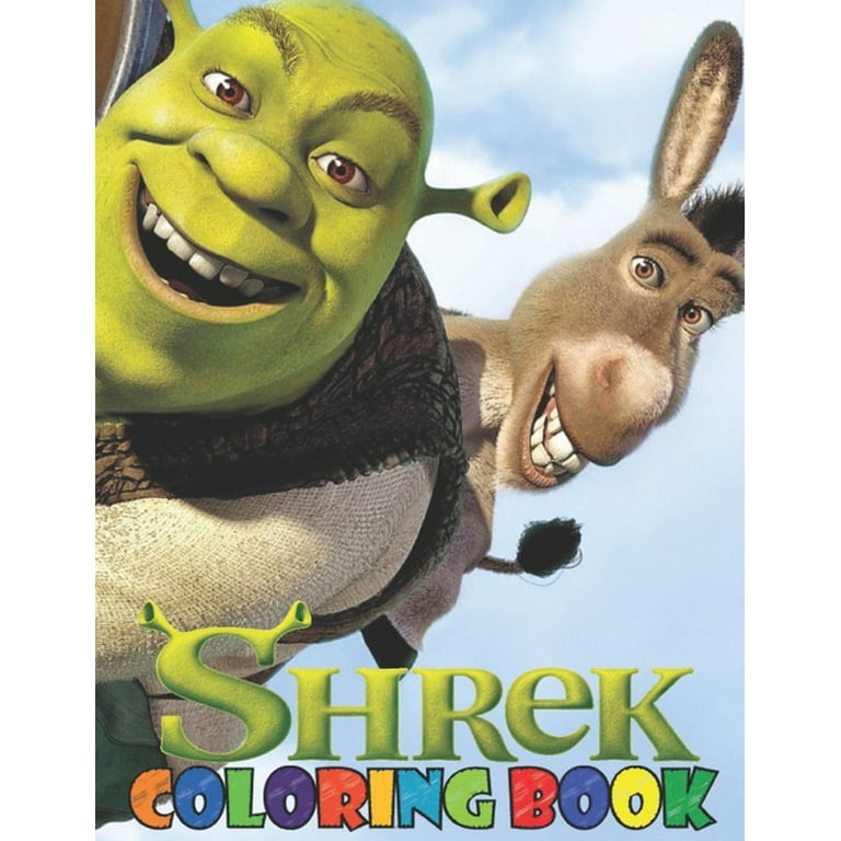 Shrek coloring book super fun and creative jumbo shrek coloring book paperback