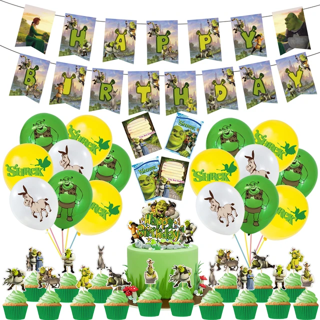 Shrek birthday decorations shrek party decoration shrek cake decoration