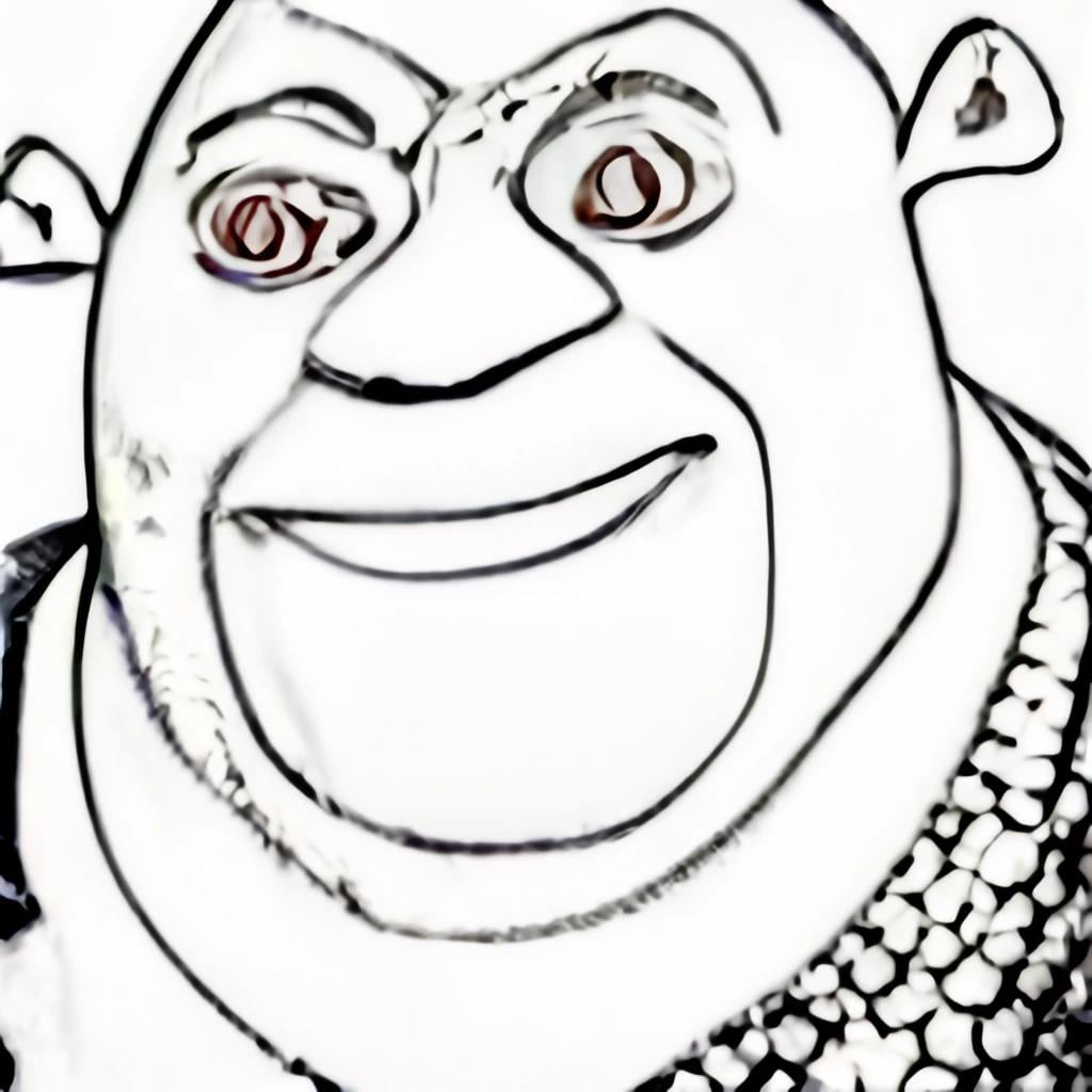 Year old low quality microsoft drawing of shrek rweirddalle