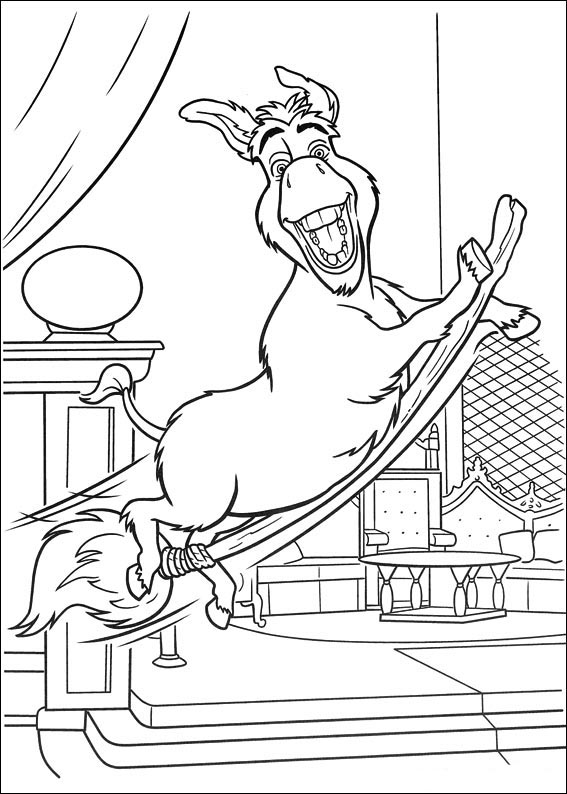 Easy coloring pages shrek