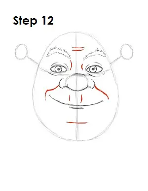 How to draw shrek