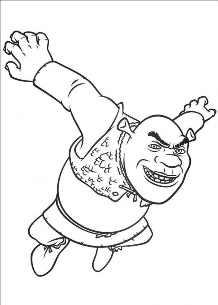 Funny shrek coloring pages pdf ideas