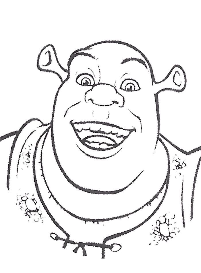 Printable shrek head coloring pages cartoon coloring pages coloring pages shrek