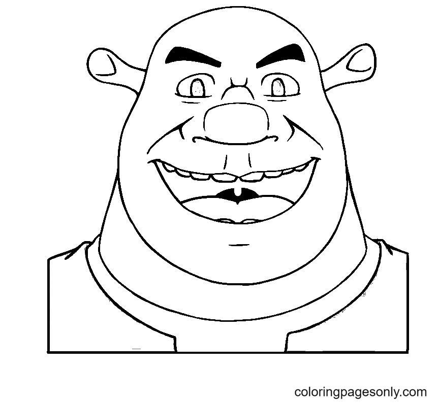 Shrek coloring pages printable for free download