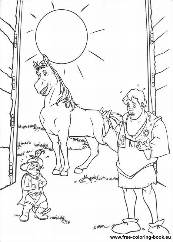 Coloring pages shrek