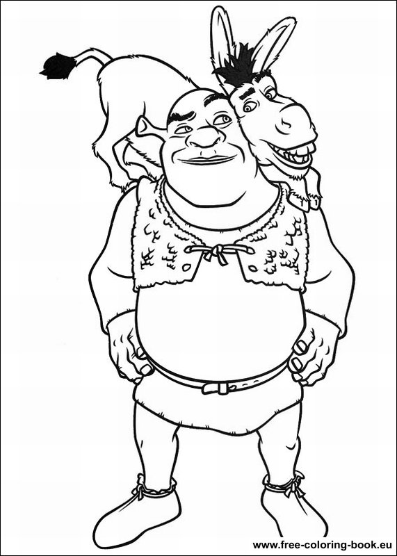 Coloring pages shrek