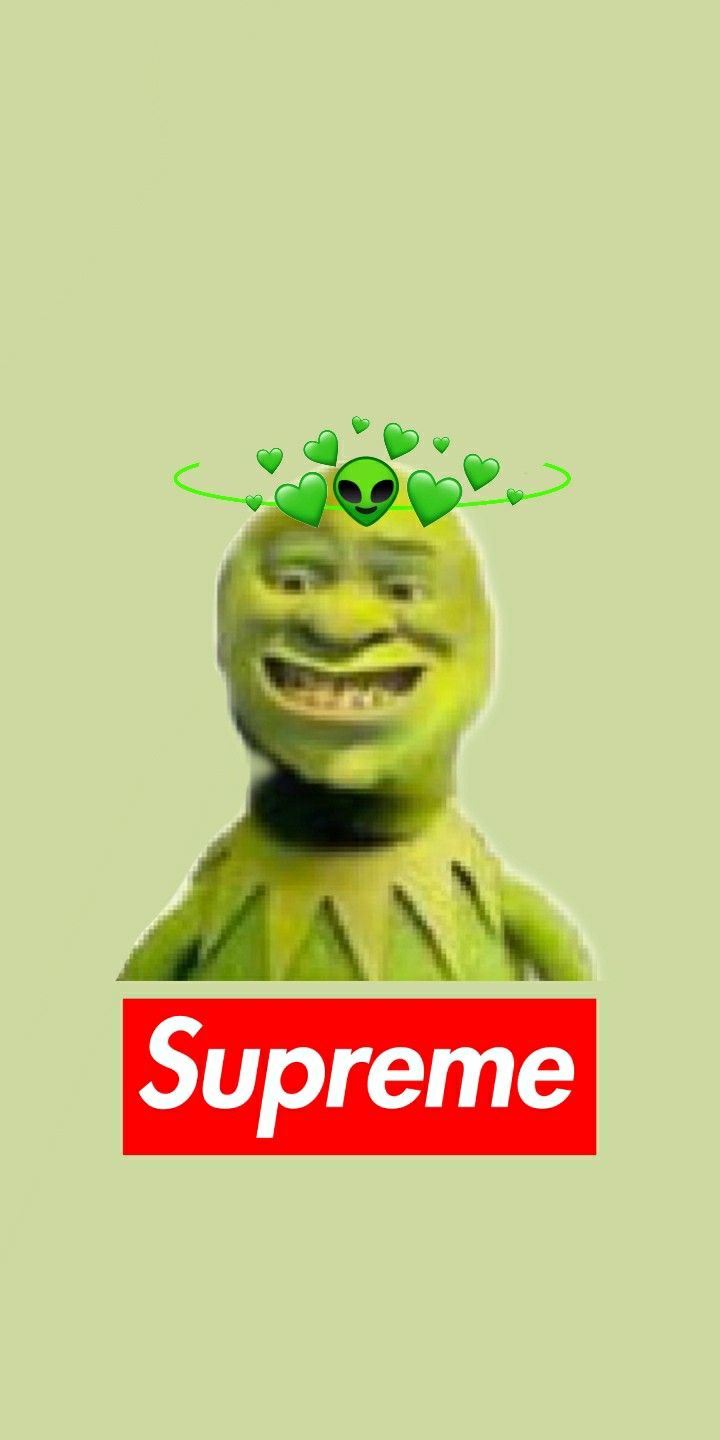 Supreme shrek wallpaper uwu shrek wallpaper memes