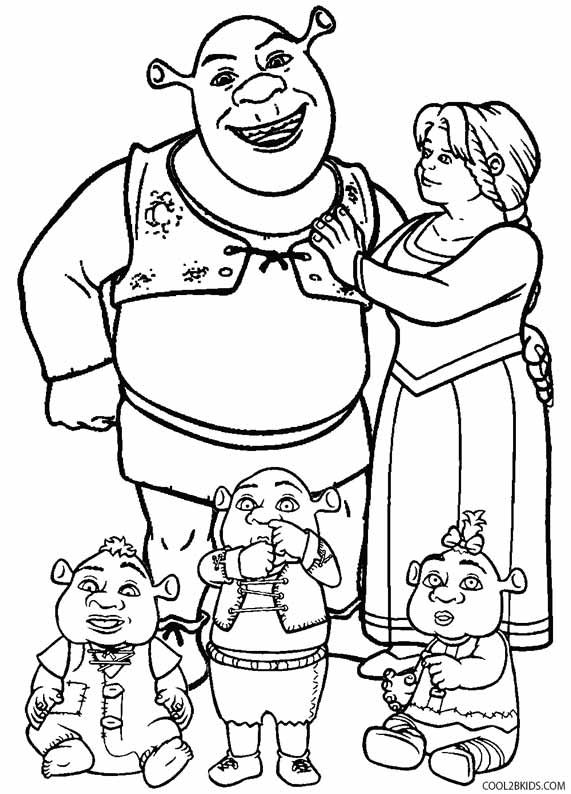 Printable shrek coloring pages for kids coolbkids shrek disney coloring pages coloring books