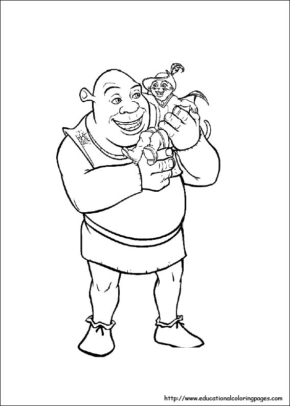 Shrek coloring pages for kids