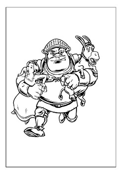 Join shrek on his adventures with our printable coloring sheets pages