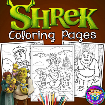 Shrek printable coloring pages for kids i fun cartoon characters coloring sheets