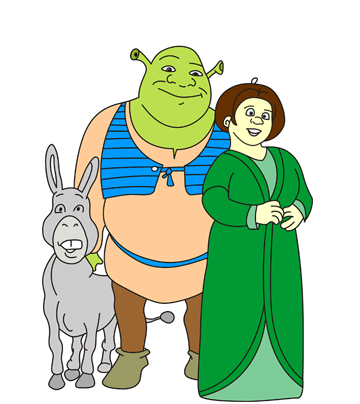 Shrek coloring pages for kids to color and print