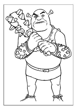 Join shrek on his adventures with our printable coloring sheets pages