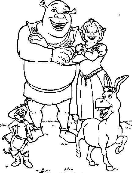 Drawing shrek animation movies ndash printable coloring pages cinderela desenho desenho colorir