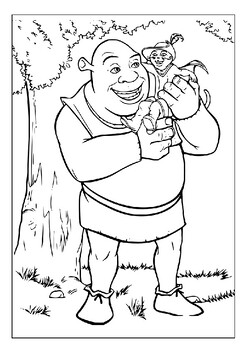 Join shrek on his adventures with our printable coloring sheets pages