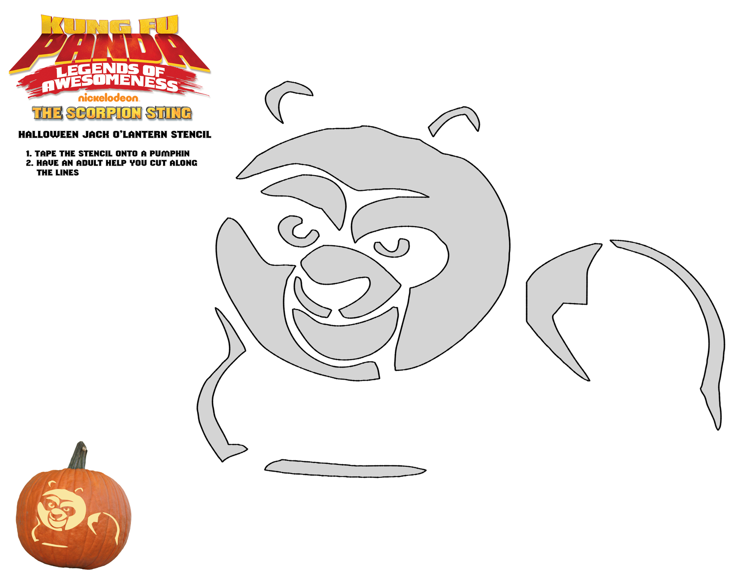 Free dreamworks halloween pumpkin stencils