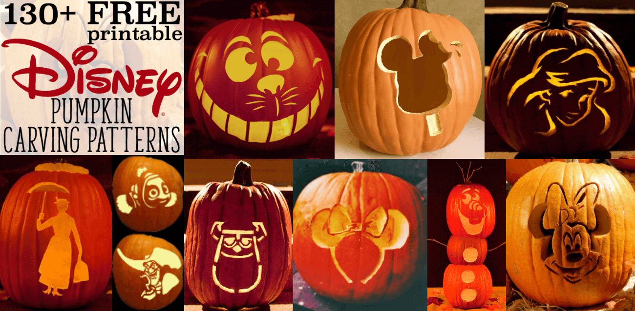 Disney pumpkin stencils over printable pumpkin patterns