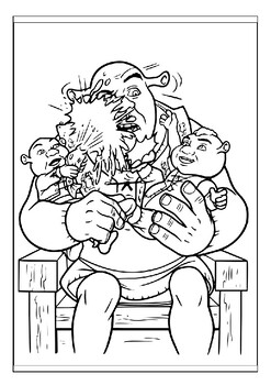 Shrek forever after coloring pages perfect way to keep your kids entertained