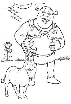 Free printable shrek coloring pages for adults and kids