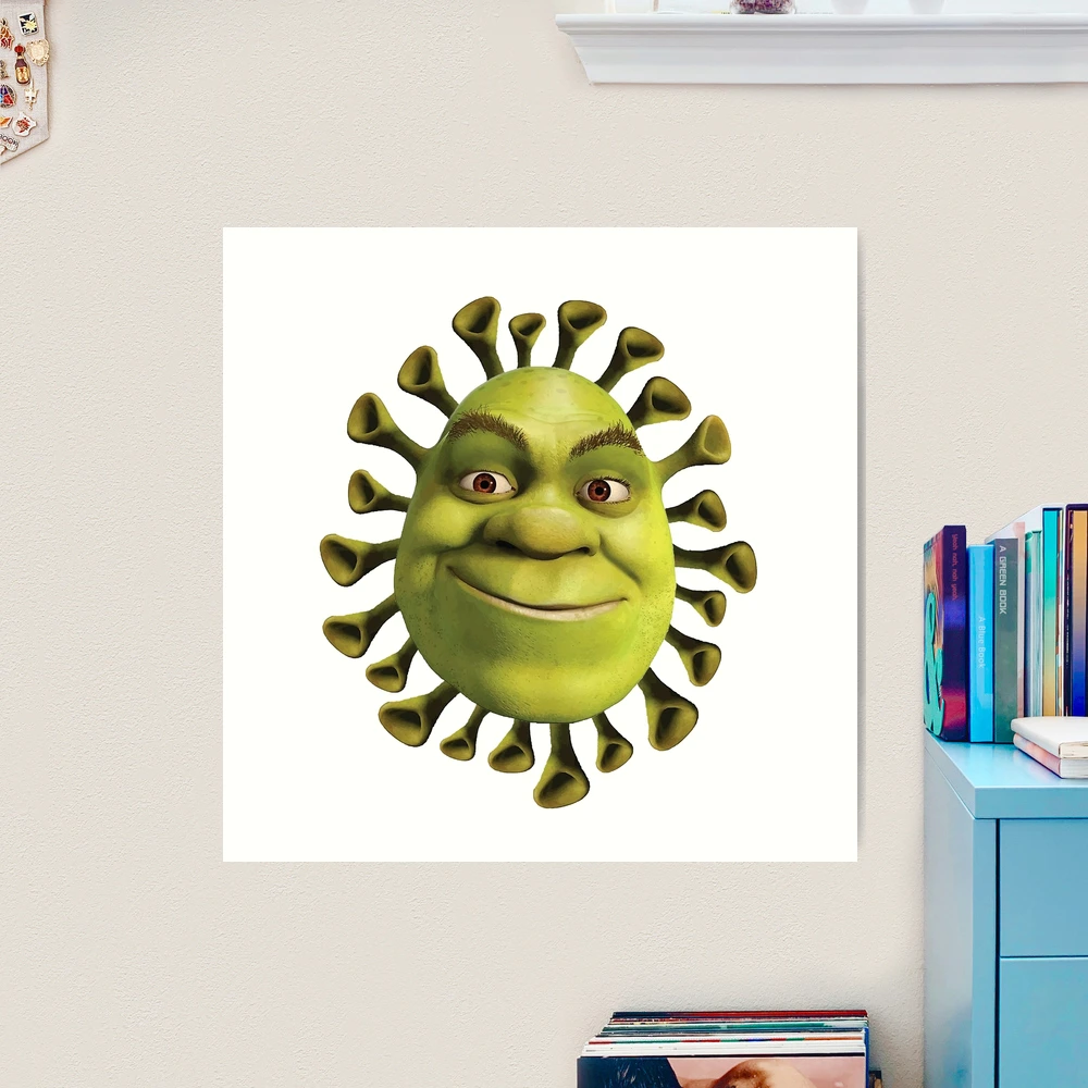 Shrek corona virus art print for sale by tibovergote