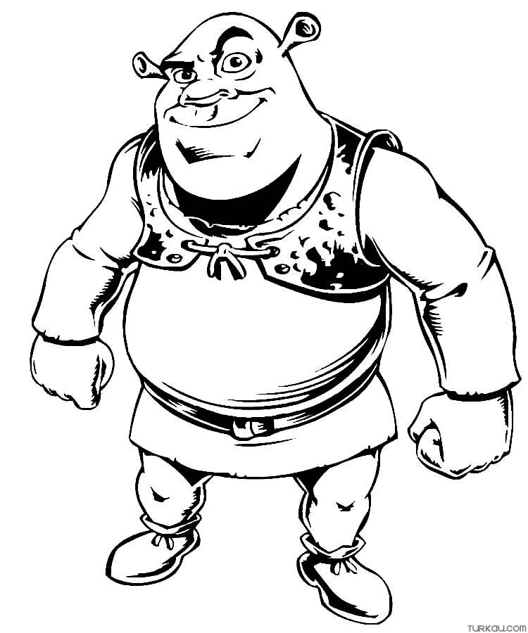 Shrek coloring page