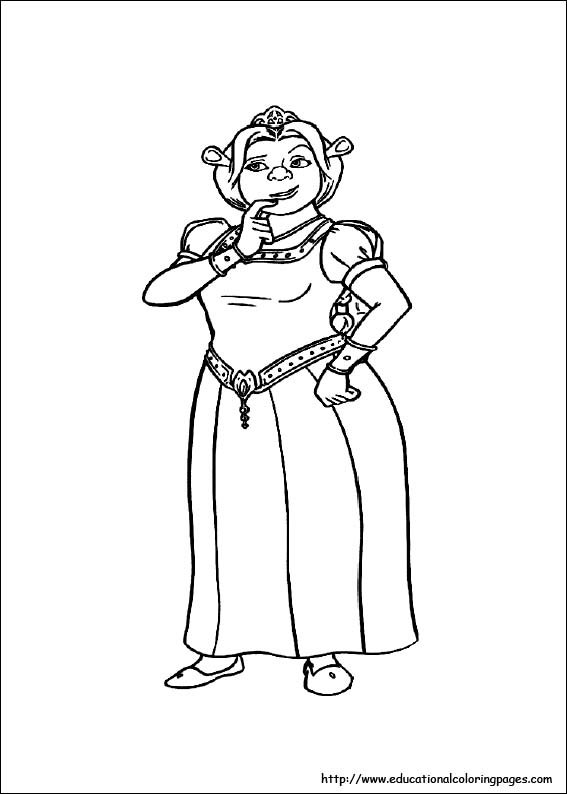 Shrek coloring pages for kids