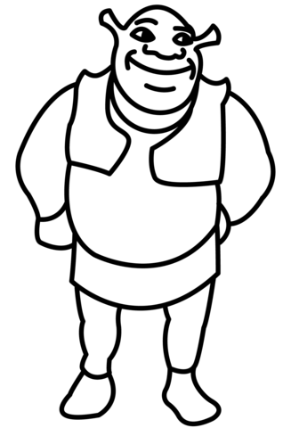 Chibi shrek coloring page free printable coloring pages