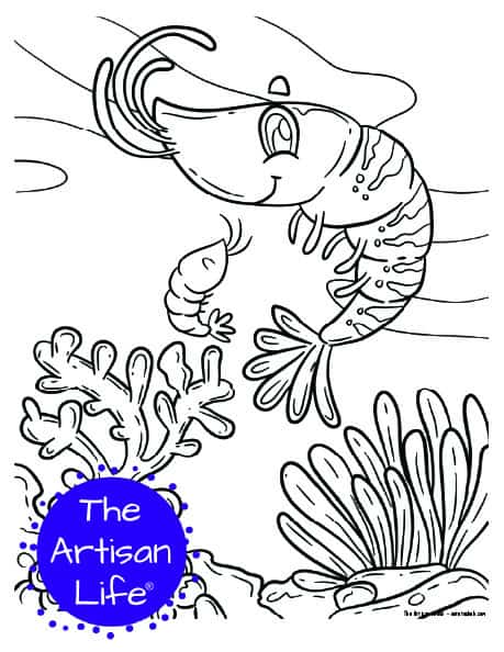 Free printable cute sea creature coloring pages for kids