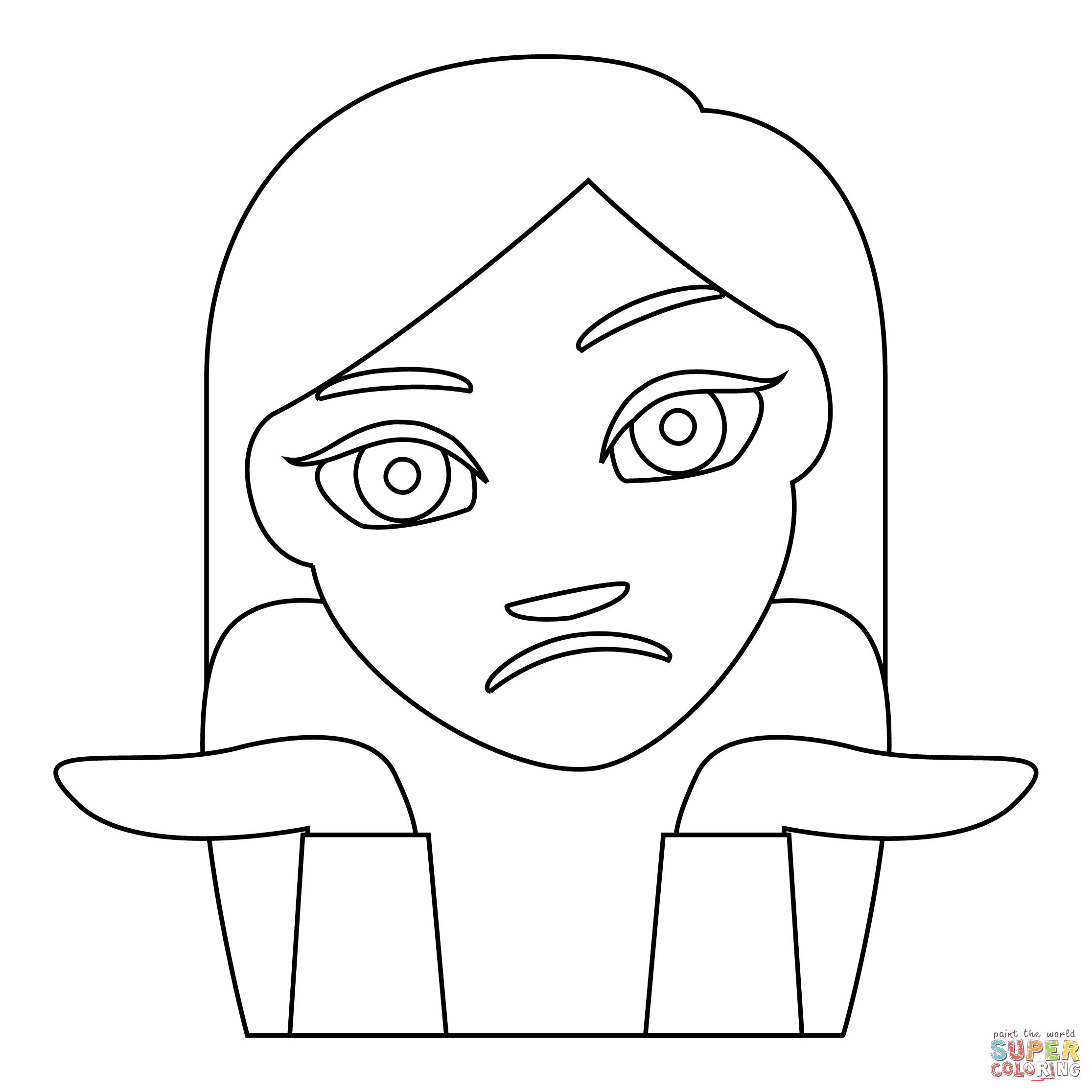 Person shrugging coloring page free printable coloring pages