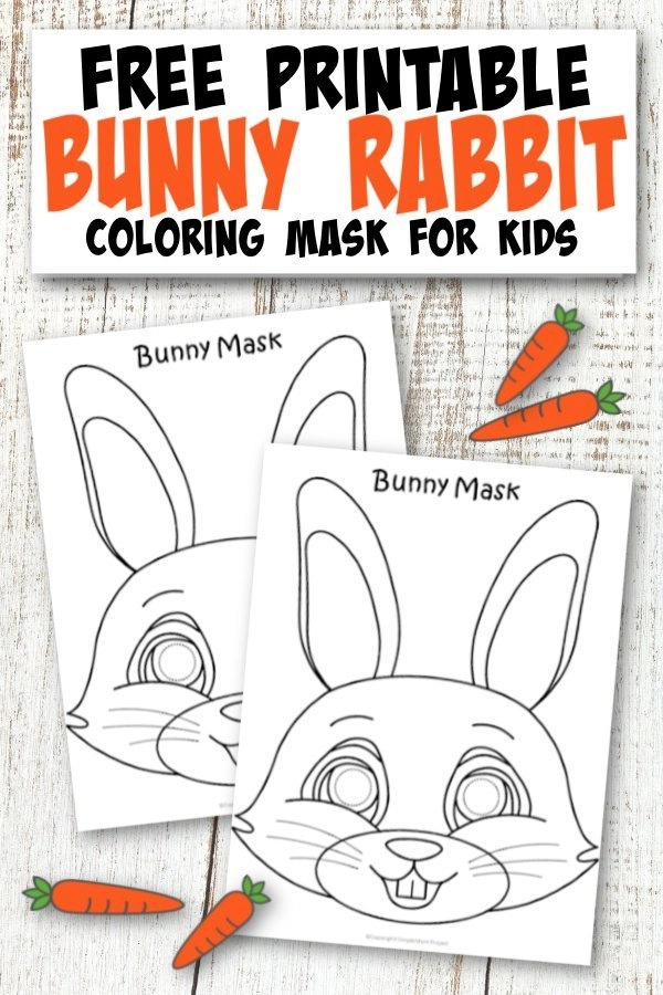 Free printable bunny mask template â simple mom project