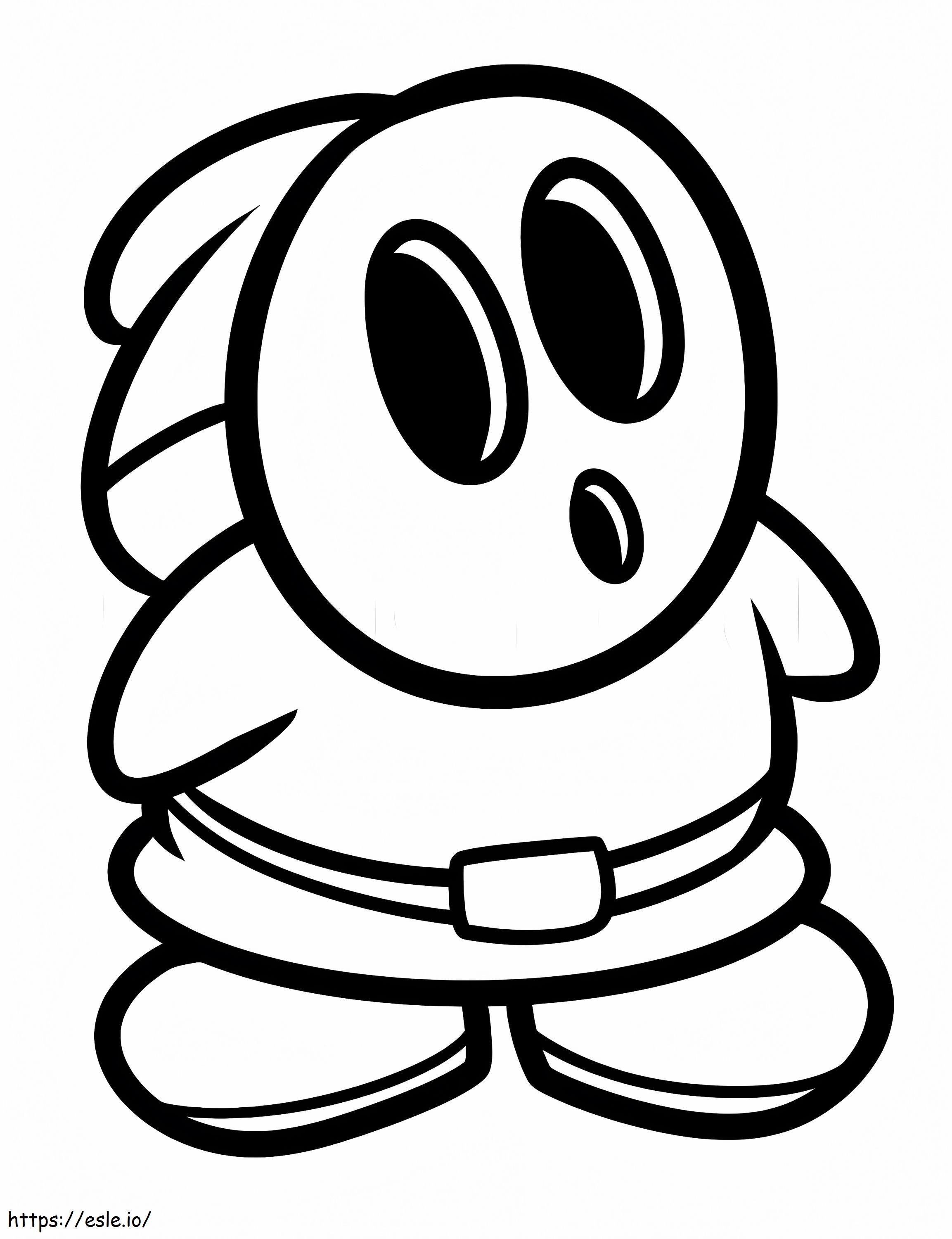 Little shy guy mar coloring page