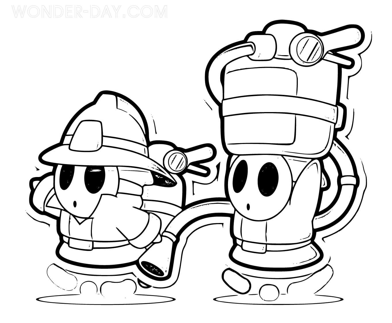 Shy guy mario coloring pages wonder day â coloring pages for children and adults