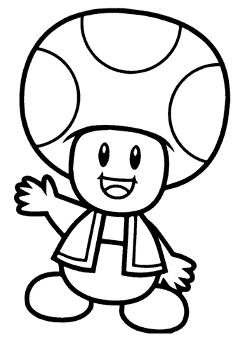 Free mario coloring pages